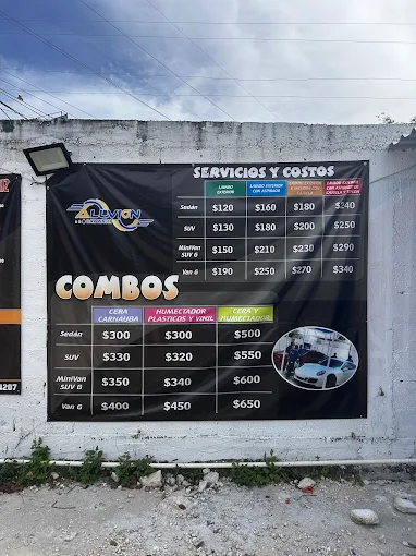 aluvion carwash Cancún autolavado huayacan